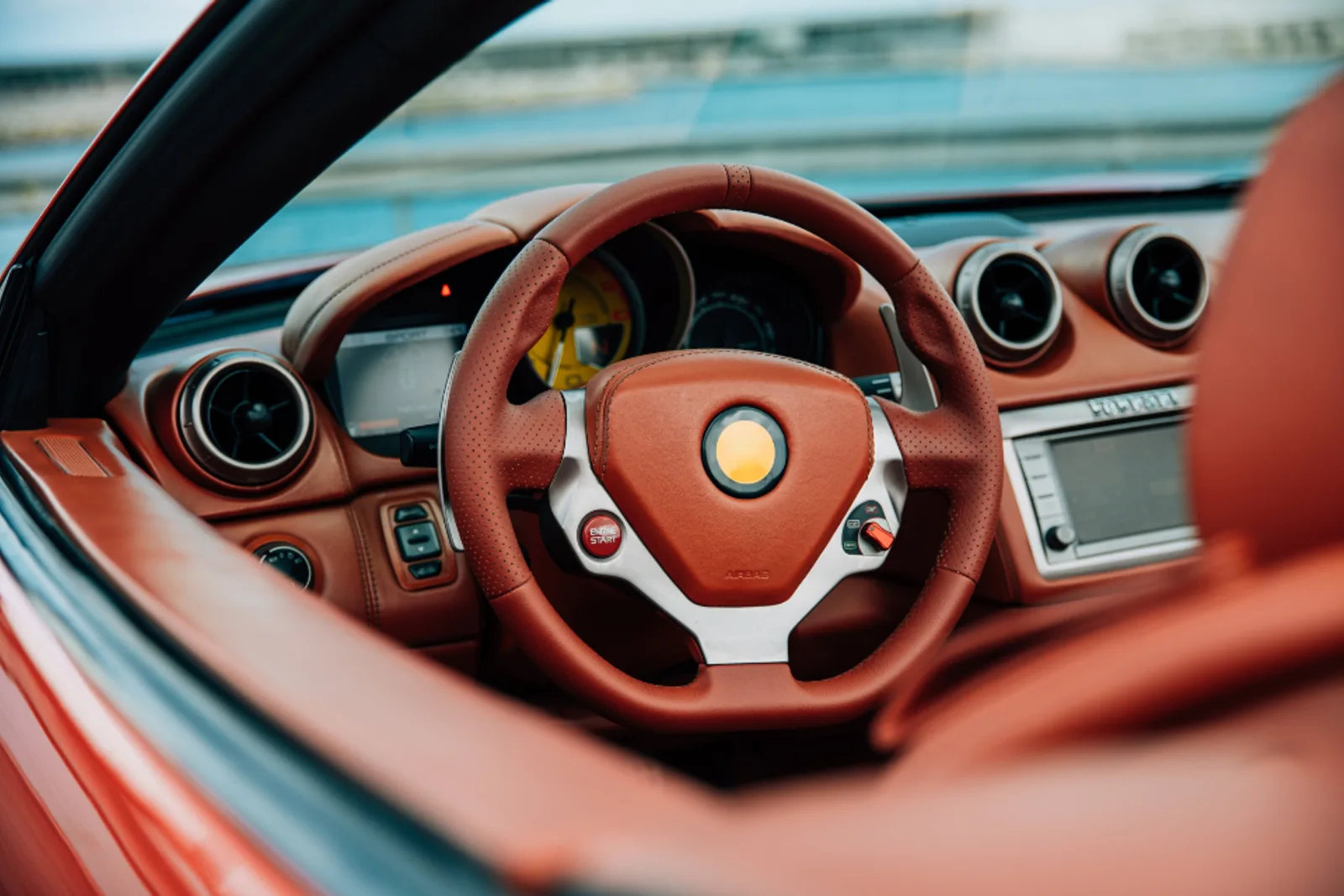 Habitacle d’une voiture de sport