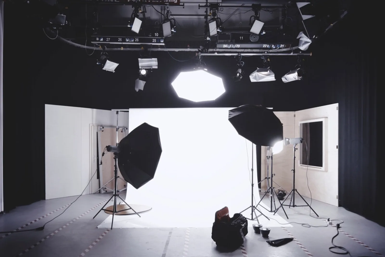 Studio photo éclairé