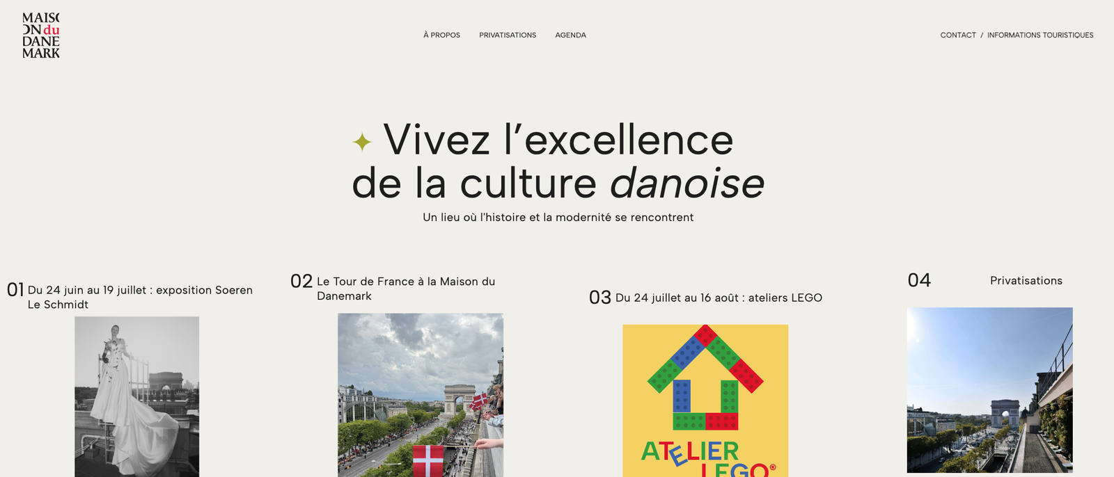 Maison du Danemark — version ordinateur