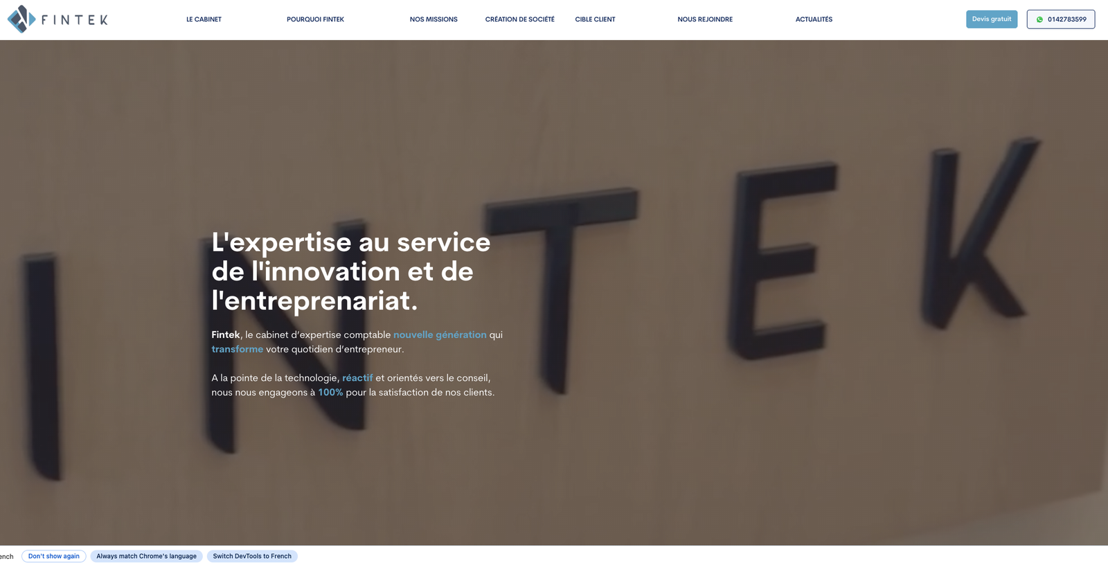 Fintek — version ordinateur
